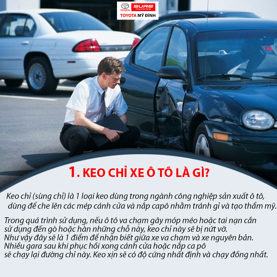 Lý thuyết về keo chỉ trên ô tô