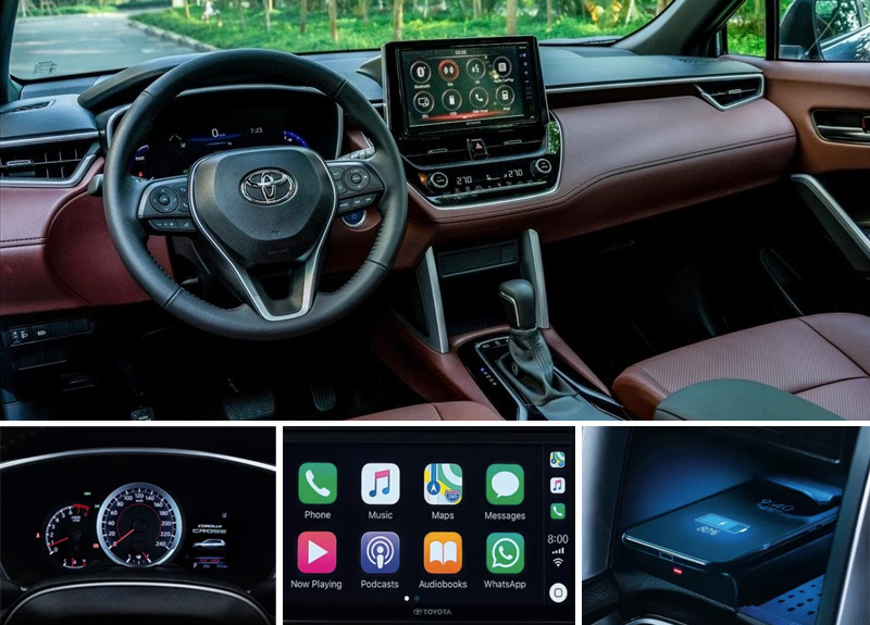 nội thất bên trong xe Toyota Cross 2023