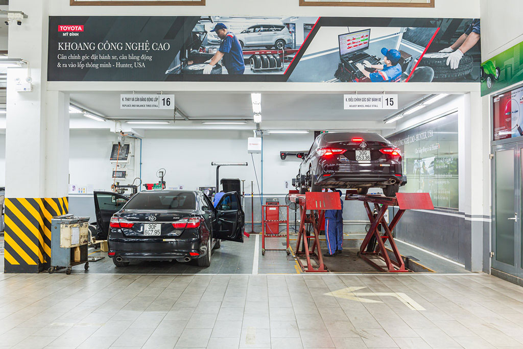 bảo dưỡng xe tại Toyota Mỹ Đình