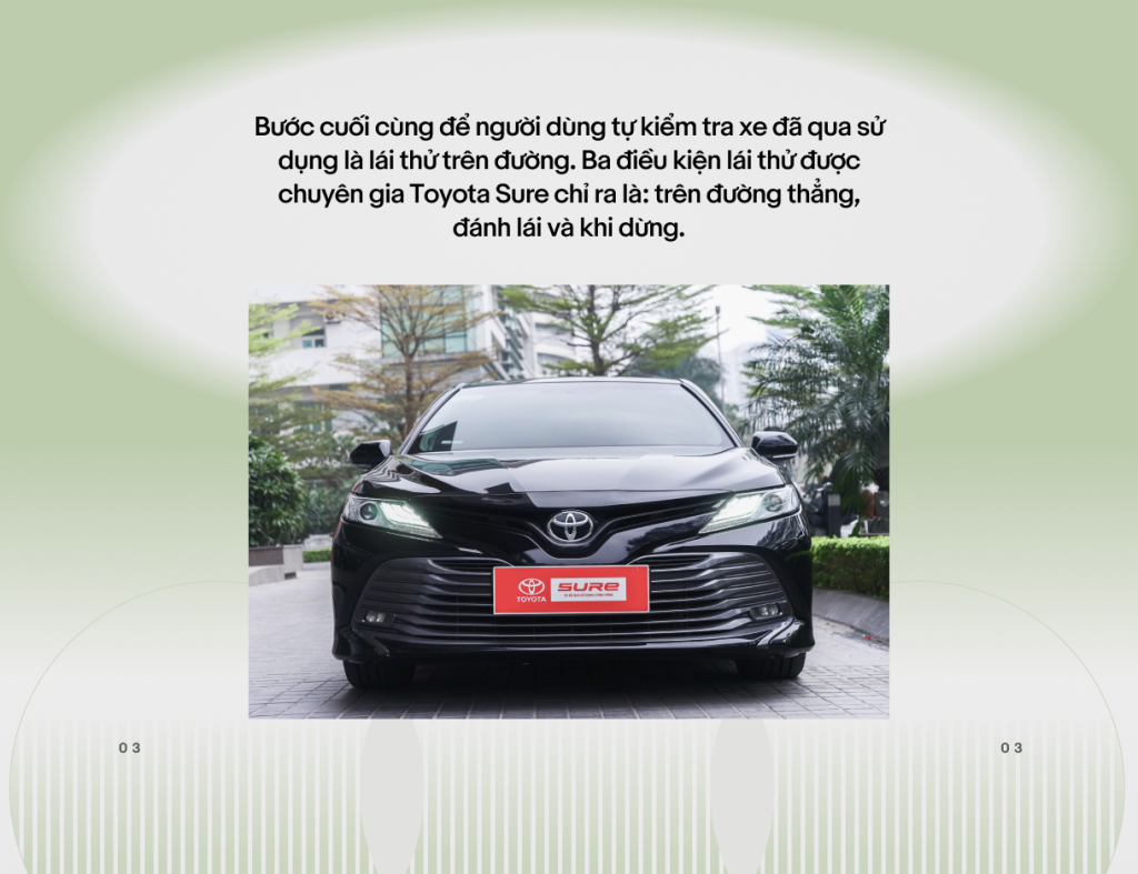 lái thử xe đã qua sử dụng