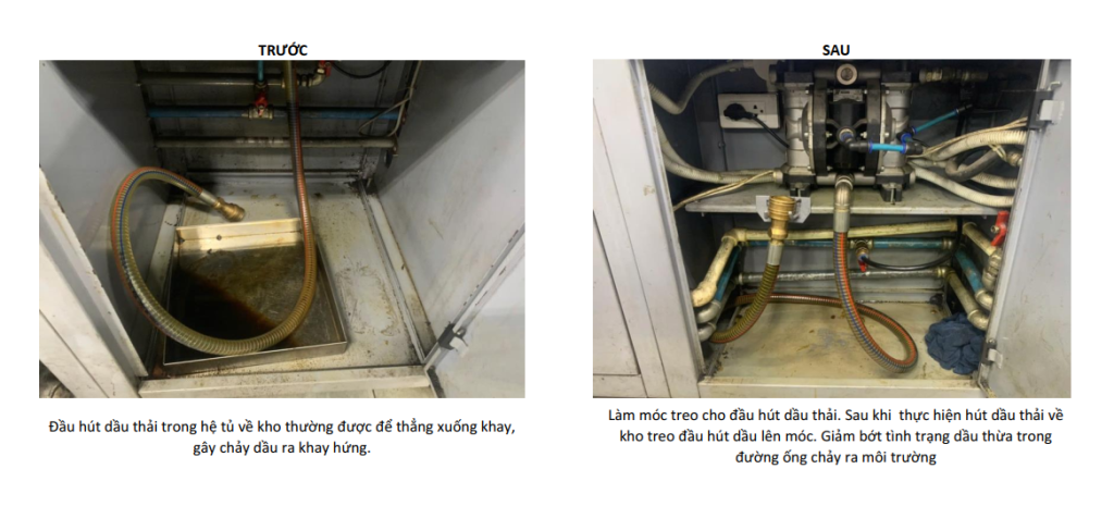 Giảm dầu thải ra môi trường