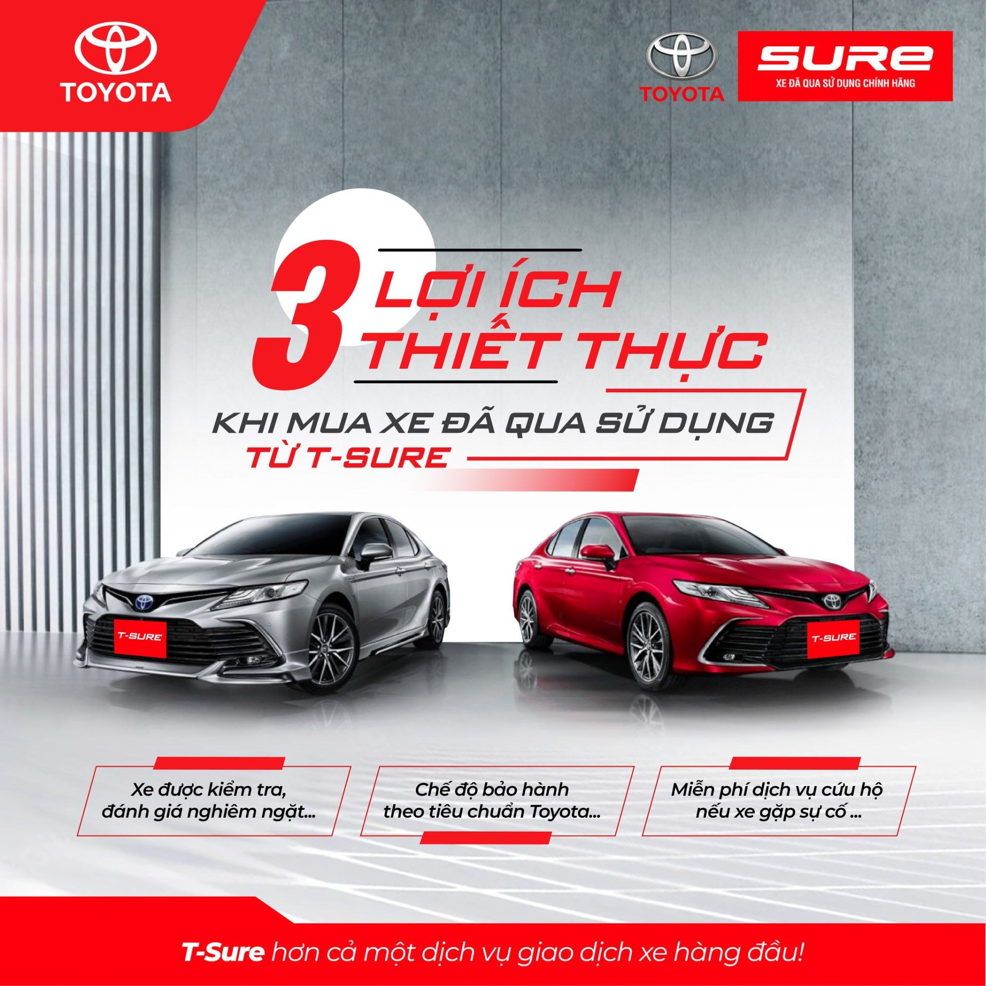 3 lợi ích khi mua xe cũ tại Toyota Sure Mỹ Đình