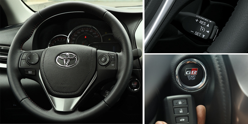 Vô lăng chìa khóa xe và cần gạt mưa xe Toyota Vios 2023
