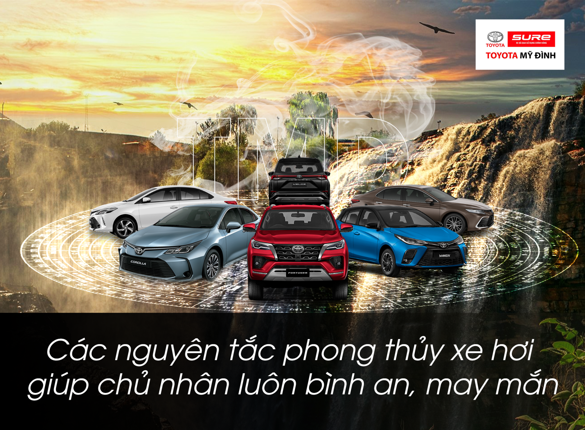 Phong thủy khi mua xe tại Toyota Mỹ Đình