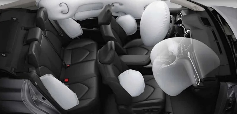 hệ thống túi khí an toàn của Toyota Camry 2.0G và 2.5Q