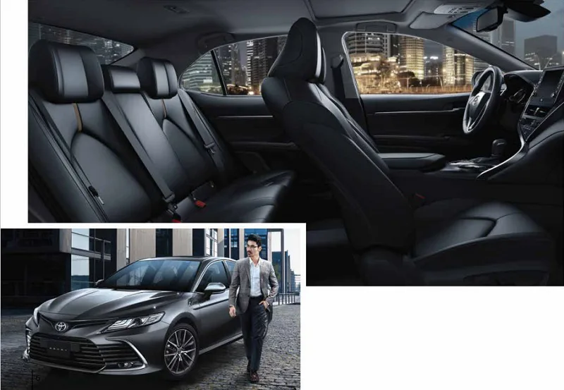 nội thất màu đen và ngoại thất màu đen Toyota Camry 2.0G và 2.5Q