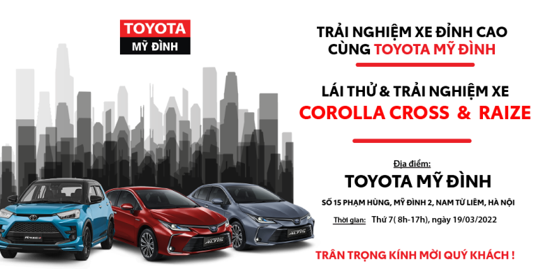 Ra mắt Corolla Altis 2022 & Trải nghiệm các dòng xe mới nhất của Toyota
