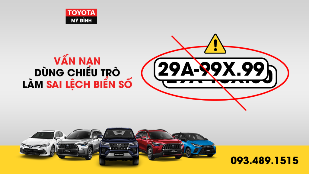 vấn nạn chiêu trò làm sai lệch biển số xe