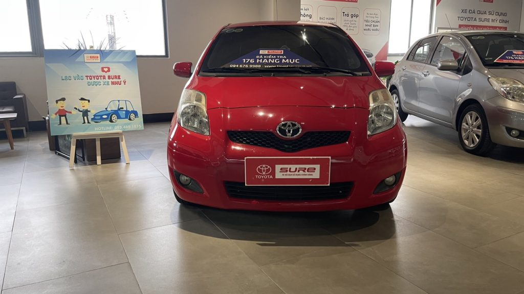 Toyota Yaris 1.3 2009 màu đỏ toyota sure mỹ đình