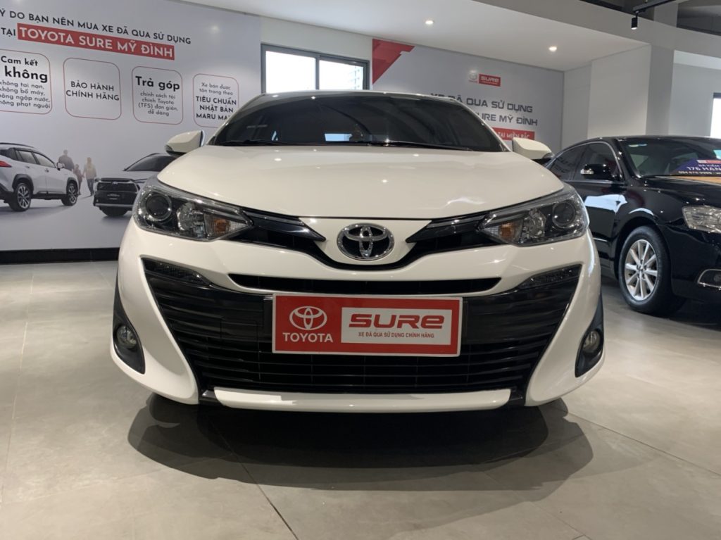 xe Vios cũ bản 2018 màu trắng tại Toyota Sure Mỹ Đình