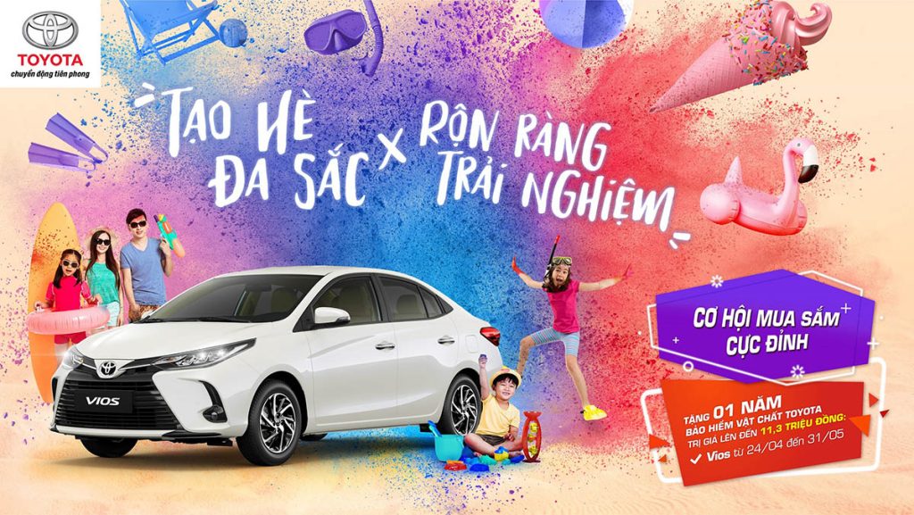 CHƯƠNG TRÌNH KHUYẾN MÃI CHO XE VIOS THÁNG 4-6 NĂM 2021